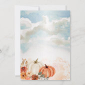 Little Pumpkin | Herbstmädchenduschen für Baby Einladung (Rückseite)