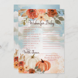 Little Pumpkin | Herbstmädchenduschen für Baby Einladung
