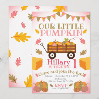 Little Pumpkin Invitation, Pumpkin Patch Geburtsta Einladung