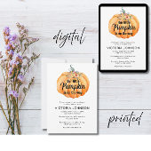 Little Pumpkin is on the way Baby Shower Einladung