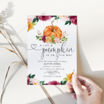 Little pumpkin is on the way baby shower