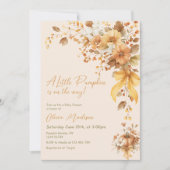 Little Pumpkin Is On The Way Baby Shower Einladung (Vorderseite)