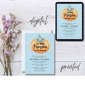 Little Pumpkin ist auf dem Weg Baby Shower Einladung