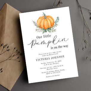 Little Pumpkin ist auf dem Weg Baby Shower Einladung