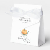 Little Pumpkin ist auf dem Weg Baby Shower Geschenkschachtel (Vorderseite)