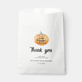 Little Pumpkin ist auf dem Weg Baby Shower Geschenktütchen (Vorderseite)