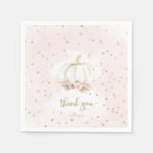 Little Pumpkin ist auf dem Weg Babydusche Serviette (Vorderseite)