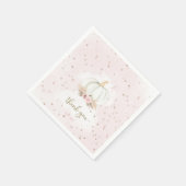 Little Pumpkin ist auf dem Weg Babydusche Serviette (Ecke)