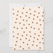 Little Pumpkin ist auf dem Weg Herbst Baby Shower Einladung (Rückseite)