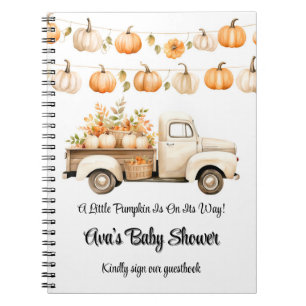 Little Pumpkin ist auf dem Weg zum Gästebuch Notizblock