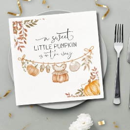 Little Pumpkin ist auf der Way Baby-Dusche Serviette