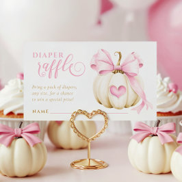 Little Pumpkin ist auf der Way Diaper Raffle Card Begleitkarte