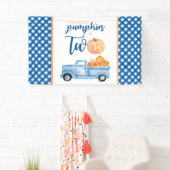 Little Pumpkin ist der zweitgrößte blaue LKW Banner (Insitu)