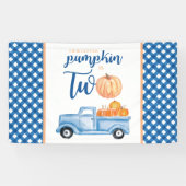 Little Pumpkin ist der zweitgrößte blaue LKW Banner (Horizontal)