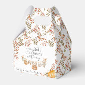 Little Pumpkin ist unterwegs Danke Baby Dusche Geschenkschachtel (Rückseite)