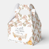 Little Pumpkin ist unterwegs Danke Baby Dusche Geschenkschachtel (Vorderseite)