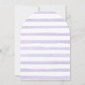 Little Pumpkin Lavender Rose Arch Plum Kinderdusch Einladung (Rückseite)