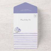 Little Pumpkin Lavender Rose Kinderdusche All In One Einladung (Außenbereich)