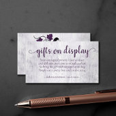 Little Pumpkin | Lila Blumengeschenkgedicht Begleitkarte