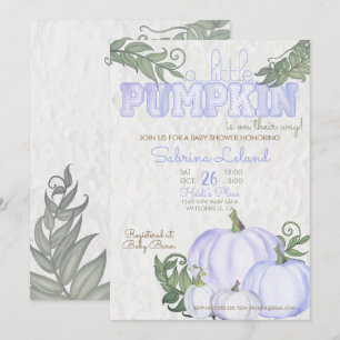 Little Pumpkin Lila Girl Babydusche Einladung