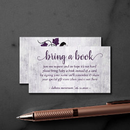 Little Pumpkin | Lila Lila Bringen Sie ein Buchged Begleitkarte