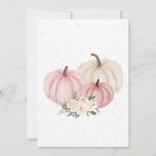 Little Pumpkin macht einen Geburtstag Einladung (Rückseite)