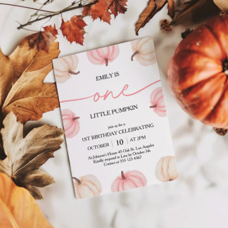 Little Pumpkin macht einen Geburtstag Einladung