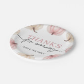 Little Pumpkin macht einen Geburtstag Pappteller (Schrägansicht)