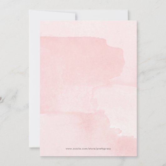 Little PUMPKIN MÄDCHEN BABY SHOWER EINLADEN Einladung (Rückseite)