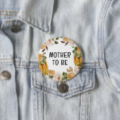 Little Pumpkin Mother to Be Fall Baby Shower Button (Beispiel)