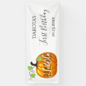 Little Pumpkin | Neutrales Niedliches Geschlecht Banner (Vertikal)