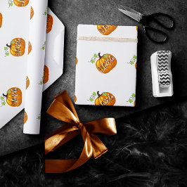 Little Pumpkin | Neutrales Niedliches Geschlecht Geschenkpapier