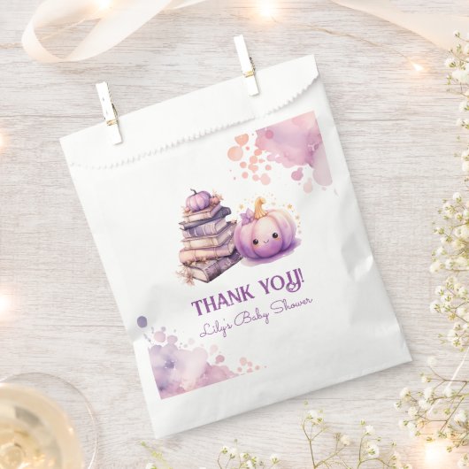 Little Pumpkin New Chapter Kinderdusche Danke Geschenktütchen (Ausgeschnitten)