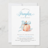 Little Pumpkin Niedlich Baby Dusche Einladung (Vorderseite)