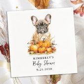 Little Pumpkin Niedlich Puppy Simple Fall Baby Dus Serviette