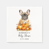 Little Pumpkin Niedlich Puppy Simple Fall Baby Dus Serviette (Vorderseite)