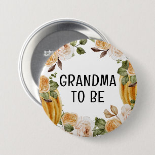 Little Pumpkin Oma to Be Fall Baby Shower Button