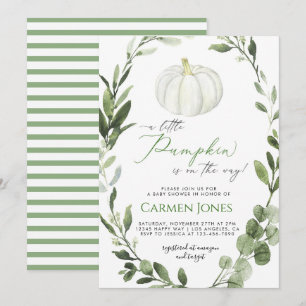 Little Pumpkin on Way Baby Shower Einladung