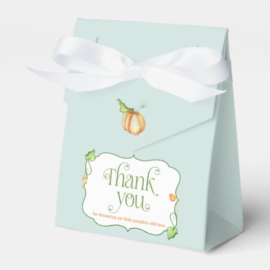 Little Pumpkin on Way Baby Shower Fevor Box Geschenkschachtel (Vorderseite)