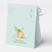 Little Pumpkin on Way Baby Shower Fevor Box Geschenkschachtel (Rückseite)