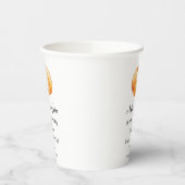 Little Pumpkin on Way Baby Shower Paper Cups Pappbecher (Links)