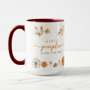 Little Pumpkin on Way Baby Shower Tasse