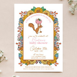 Little Pumpkin on Way Girl Baby Shower Einladung