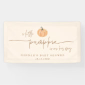 Little Pumpkin on your way Fall Baby Duschbanner Banner (Horizontal)