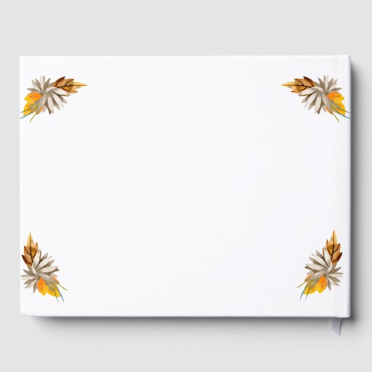 Little Pumpkin Orange Babydusche Gästebuch (Rückseite)