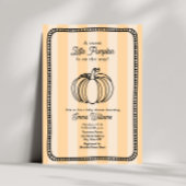 Little Pumpkin Orange Neutral Baby Dusche Einladung