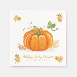 Little Pumpkin Paper Napkin Fall Babydusche Verlas Serviette