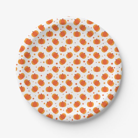 Little Pumpkin Paper Plate Pappteller (Vorderseite)