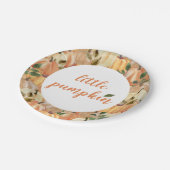 Little Pumpkin Paper Teller Pumpkin Baby Dusche (Schrägansicht)