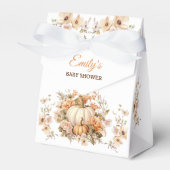 Little Pumpkin Pastel White Baby Dusche Kleiner Ze Geschenkschachtel (Vorderseite)